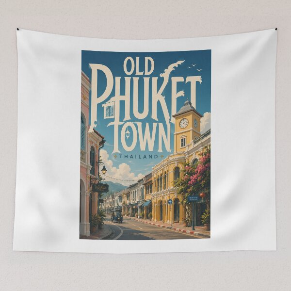 Item preview, Old Phuket Town Heritage Streets and Sino Portuguese Architecture Thailand designed and sold by Aryabek.