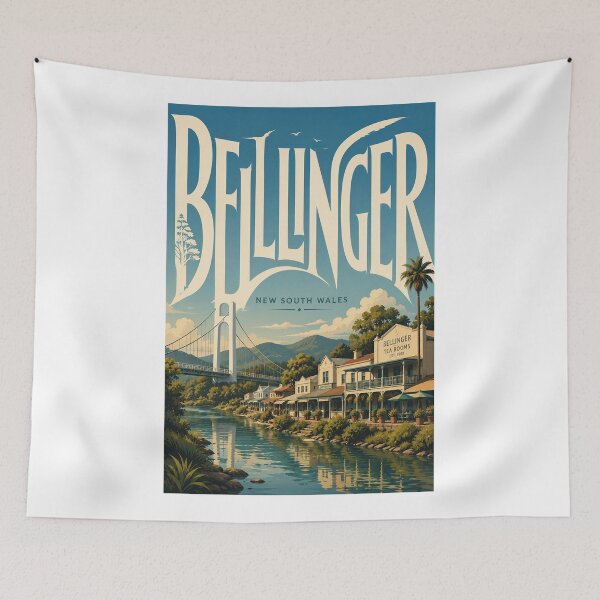 Item preview, Bellingen Riverside Village and Historic Bridge New South Wales Australia designed and sold by Aryabek.
