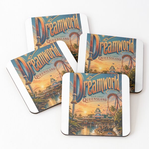 Item preview, Dreamworld Gold Coast Theme Park Queensland Australia Skyline designed and sold by Aryabek.