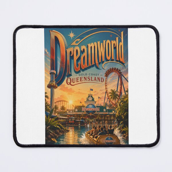 Item preview, Dreamworld Gold Coast Theme Park Queensland Australia Skyline designed and sold by Aryabek.