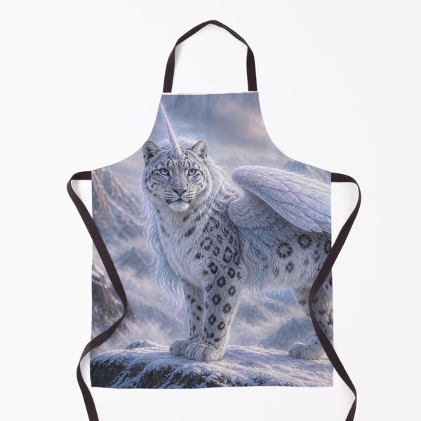 Item preview, Winged Snow Leopard Alicorn - Crystal Mountains designed and sold by FantasyHybrids.