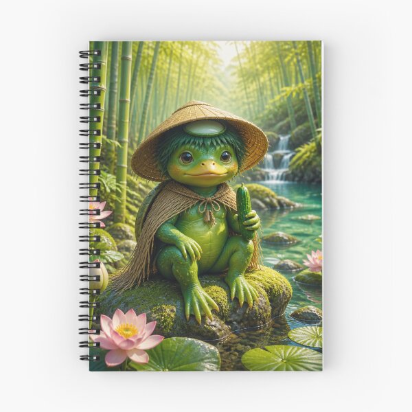 Item preview, Cute Kappa – Japanese River Spirit | Enchanting Yokai Fantasy Art designed and sold by vekotpu.