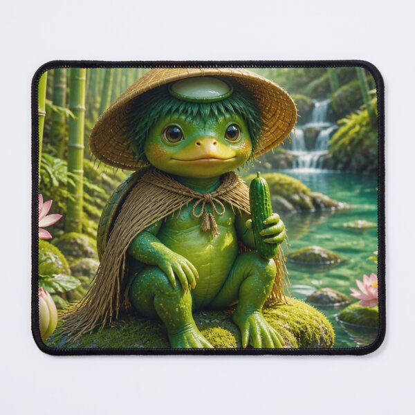 Item preview, Cute Kappa – Japanese River Spirit | Enchanting Yokai Fantasy Art designed and sold by vekotpu.