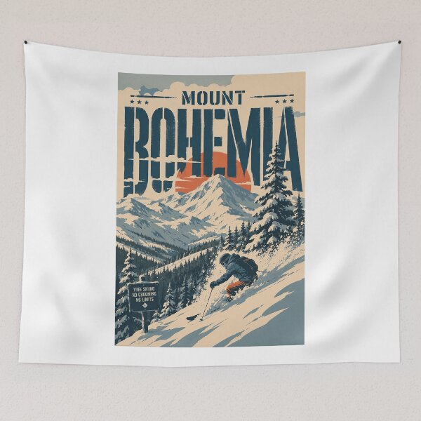 Item preview, Mount Bohemia Upper Peninsula Michigan Winter Ski Adventure designed and sold by Aryabek.