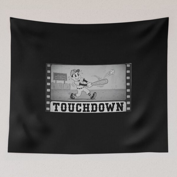 Item preview, Retro Cartoon Baseball Touchdown Irony designed and sold by Inkirra.