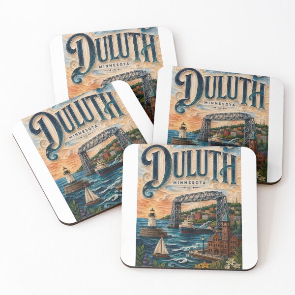 Item preview, Duluth Aerial Lift Bridge and Lake Superior Minnesota designed and sold by Aryabek.