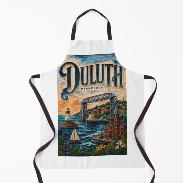 Item preview, Duluth Aerial Lift Bridge and Lake Superior Minnesota designed and sold by Aryabek.