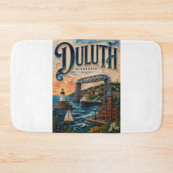 Item preview, Duluth Aerial Lift Bridge and Lake Superior Minnesota designed and sold by Aryabek.