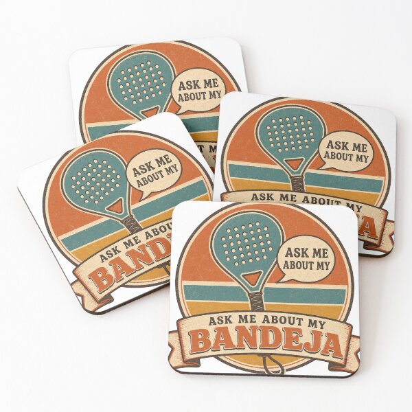 Item preview, Ask Me About My Bandeja Retro Padel Badge designed and sold by BoosterShop.