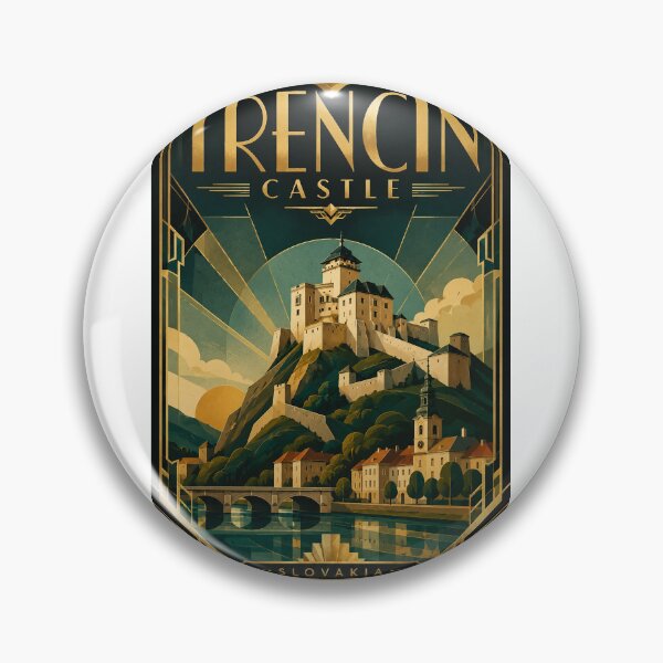 Item preview, Trencin Castle Historic Fortress Above Váh River Slovakia designed and sold by Aryabek.