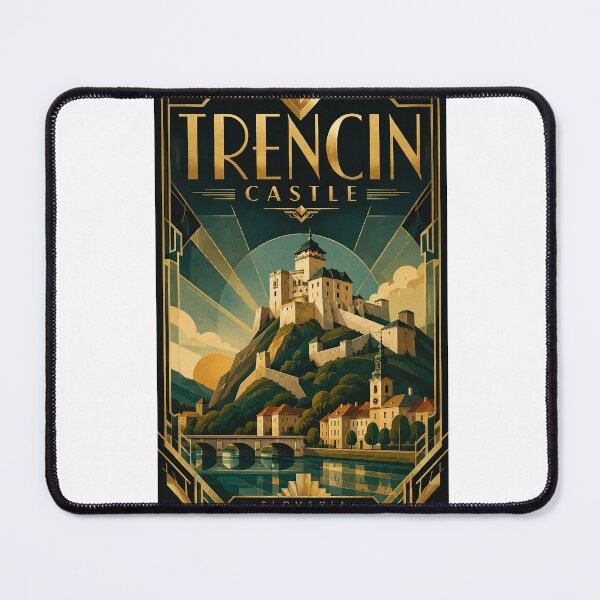 Item preview, Trencin Castle Historic Fortress Above Váh River Slovakia designed and sold by Aryabek.