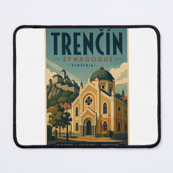 Item preview, Trenčín Synagogue and Trenčín Castle Heritage Landmark Slovakia designed and sold by Aryabek.