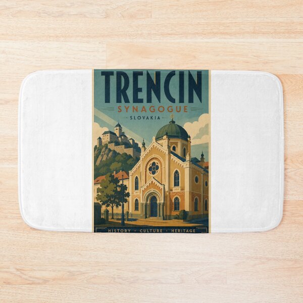 Item preview, Trenčín Synagogue and Trenčín Castle Heritage Landmark Slovakia designed and sold by Aryabek.