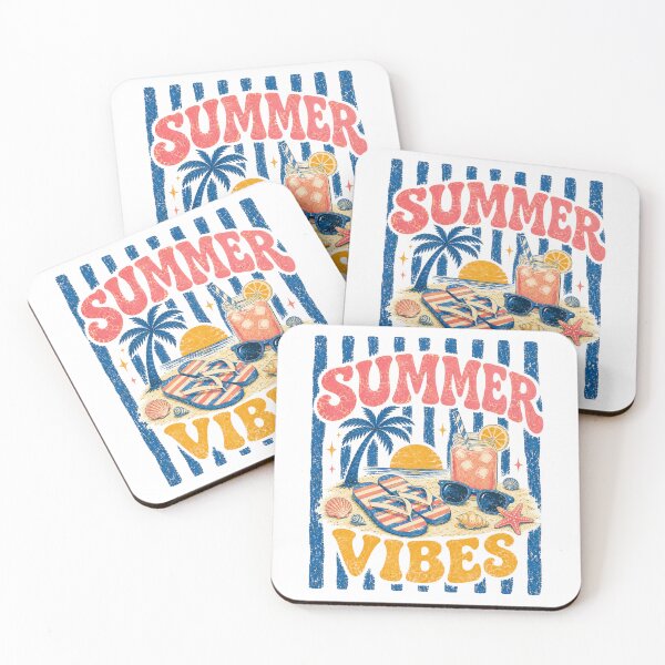 Item preview, Summer Vibes Retro Beach Vacation Paradise Sunset designed and sold by ElcastDesigns.