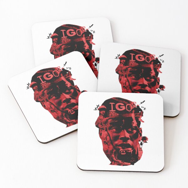 Item preview, Red Dual Contrast Hip Hop Rapper Face Portrait Live Tour  designed and sold by gtrclass.