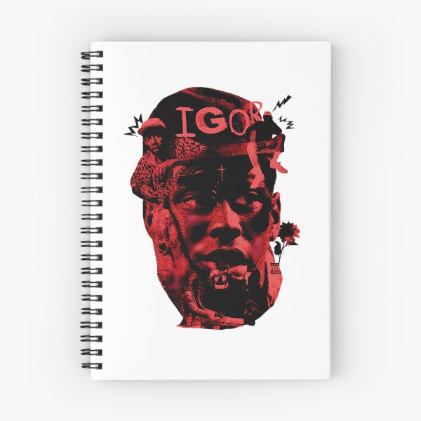 Item preview, Red Dual Contrast Hip Hop Rapper Face Portrait Live Tour  designed and sold by gtrclass.