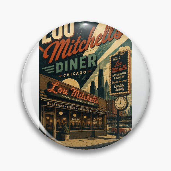 Item preview, Lou Mitchell's Diner Chicago Illinois Historic Landmark designed and sold by Aryabek.