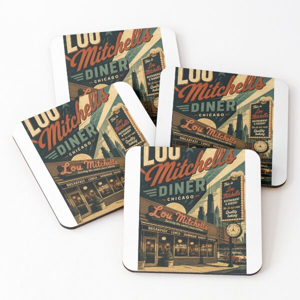 Item preview, Lou Mitchell's Diner Chicago Illinois Historic Landmark designed and sold by Aryabek.