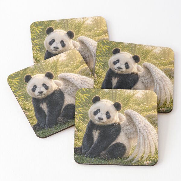 Item preview, Cute Winged Panda Fantasy Hybrid - Bamboo Garden designed and sold by FantasyHybrids.