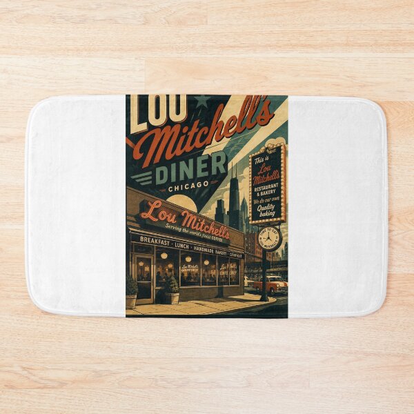 Item preview, Lou Mitchell's Diner Chicago Illinois Historic Landmark designed and sold by Aryabek.