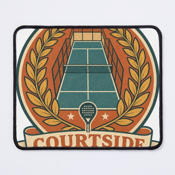Item preview, Courtside Since Forever Retro Padel Badge designed and sold by BoosterShop.