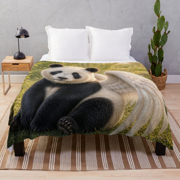 Item preview, Cute Winged Panda Fantasy Hybrid - Bamboo Garden designed and sold by FantasyHybrids.