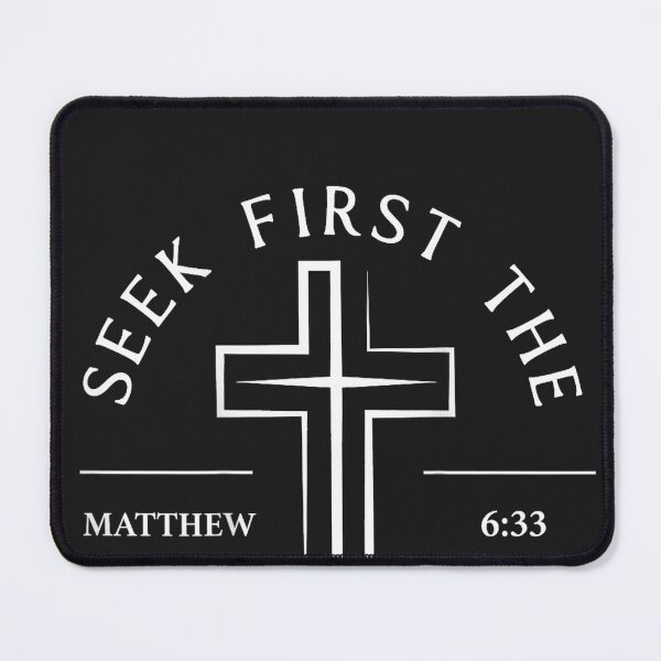 Item preview, Bible Verse Seek First The Kingdom of God Christian designed and sold by CriseldaBruning.