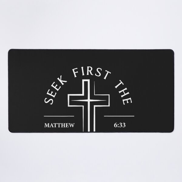 Item preview, Bible Verse Seek First The Kingdom of God Christian designed and sold by CriseldaBruning.