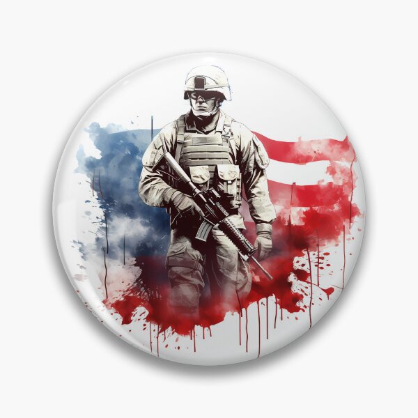 Item preview, Soldier with American Flag designed and sold by Chris Art Printing.