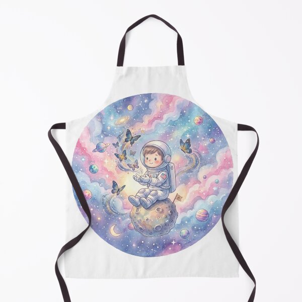 Item preview, Kawaii Astronaut with Magical Butterflies | Pastel Galaxy Watercolor Space Art designed and sold by RoyArt0.
