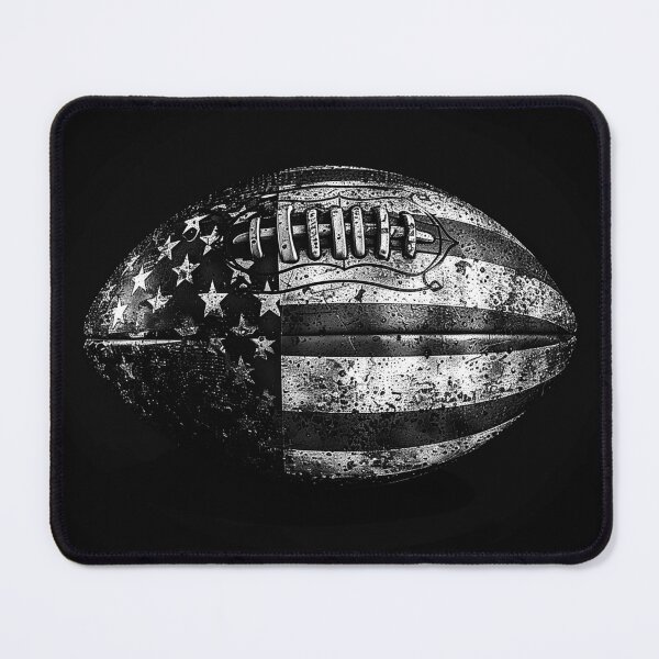 Item preview, Patriotic American Football Flag Black and White Grunge Sport Art designed and sold by inkoutninja.