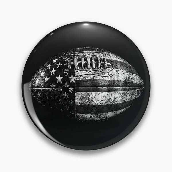 Item preview, Patriotic American Football Flag Black and White Grunge Sport Art designed and sold by inkoutninja.