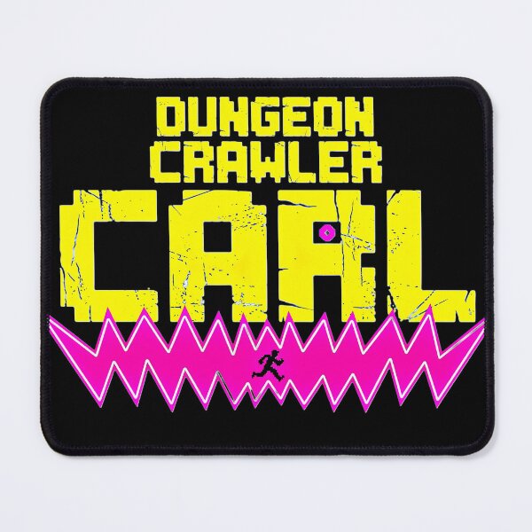 Item preview, Dungeon Crawler Carl - Retro Block Typography & Neon Zap designed and sold by Wear-X.