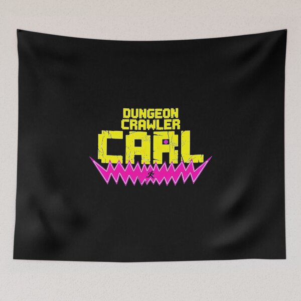 Item preview, Dungeon Crawler Carl - Retro Block Typography & Neon Zap designed and sold by Wear-X.