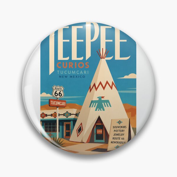 Item preview, Tee Pee Curios Tucumcari New Mexico Route 66 Landmark designed and sold by Aryabek.