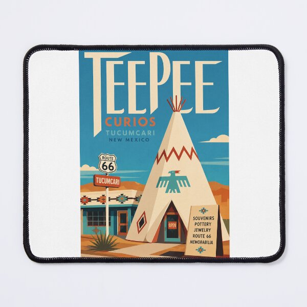 Item preview, Tee Pee Curios Tucumcari New Mexico Route 66 Landmark designed and sold by Aryabek.