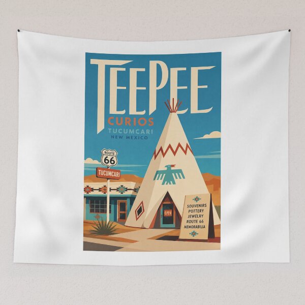 Item preview, Tee Pee Curios Tucumcari New Mexico Route 66 Landmark designed and sold by Aryabek.