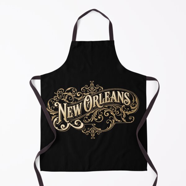 Item preview, New Orleans Black & Gold Ornamental Typography designed and sold by castillomiami.