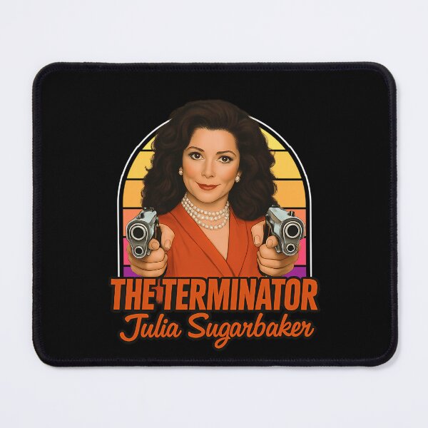 Item preview, Woman In Pearl Necklace Holding Two Guns designed and sold by HEADRUSHLONDON.
