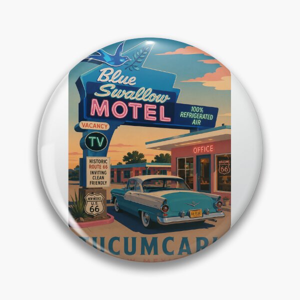 Item preview, Blue Swallow Motel Tucumcari New Mexico Historic Route 66 designed and sold by Aryabek.