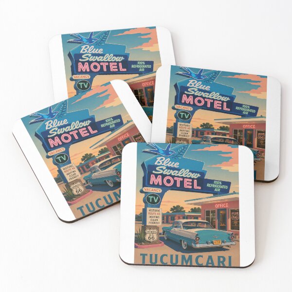 Item preview, Blue Swallow Motel Tucumcari New Mexico Historic Route 66 designed and sold by Aryabek.