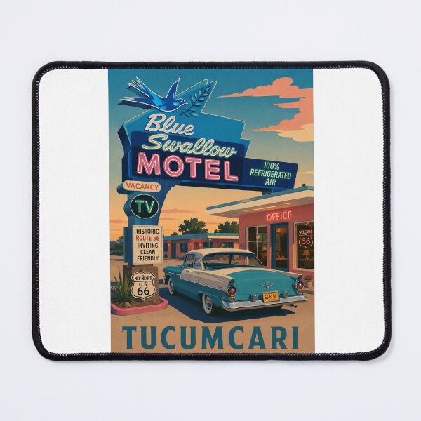 Item preview, Blue Swallow Motel Tucumcari New Mexico Historic Route 66 designed and sold by Aryabek.