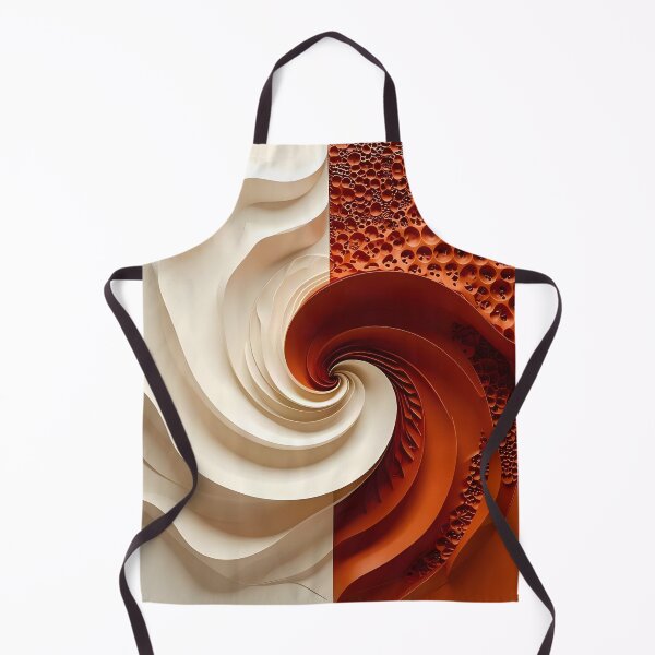 Item preview, Curved Geometric Designs in Orange and White designed and sold by Vicky Brago-Mitchell®.