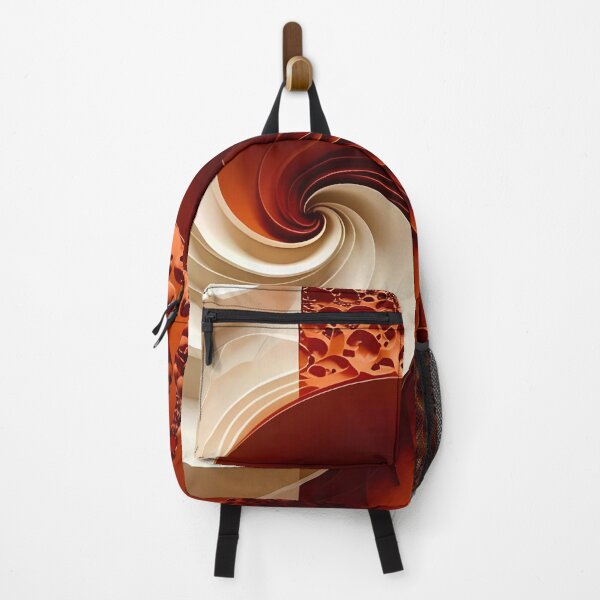 Item preview, Curved Geometric Designs in Orange and White designed and sold by Vicky Brago-Mitchell®.