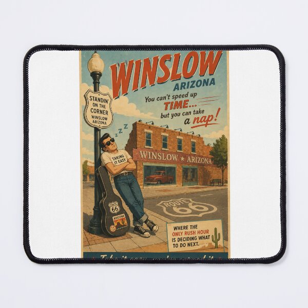 Item preview, Winslow Arizona Standin on the Corner Route 66 Landmark designed and sold by Aryabek.