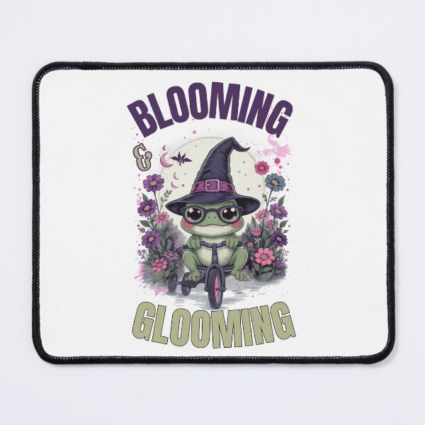 Item preview, Blooming And Glooming Witchy Frog Cottagecore Goth Floral designed and sold by BellabdO.