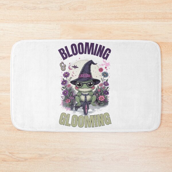 Item preview, Blooming And Glooming Witchy Frog Cottagecore Goth Floral designed and sold by BellabdO.
