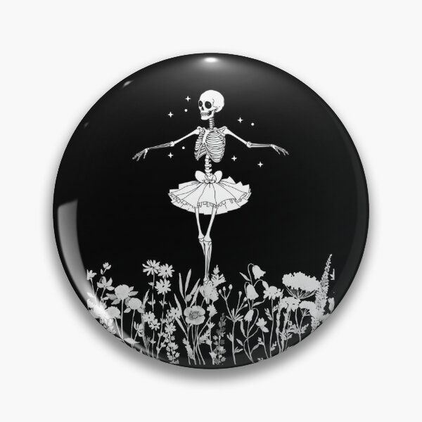 Item preview, Skeleton Ballerina Gothic Ballet in Flowers Dark Aesthetic designed and sold by HYPNK.