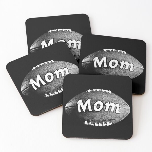 Item preview, Proud Football Mom Monochrome Gridiron Sports Design designed and sold by inkoutninja.