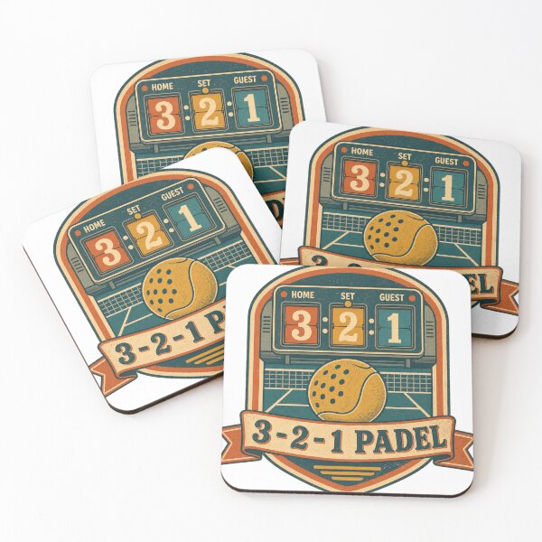 Item preview, 3 2 1 Padel Retro Scoreboard Badge designed and sold by BoosterShop.